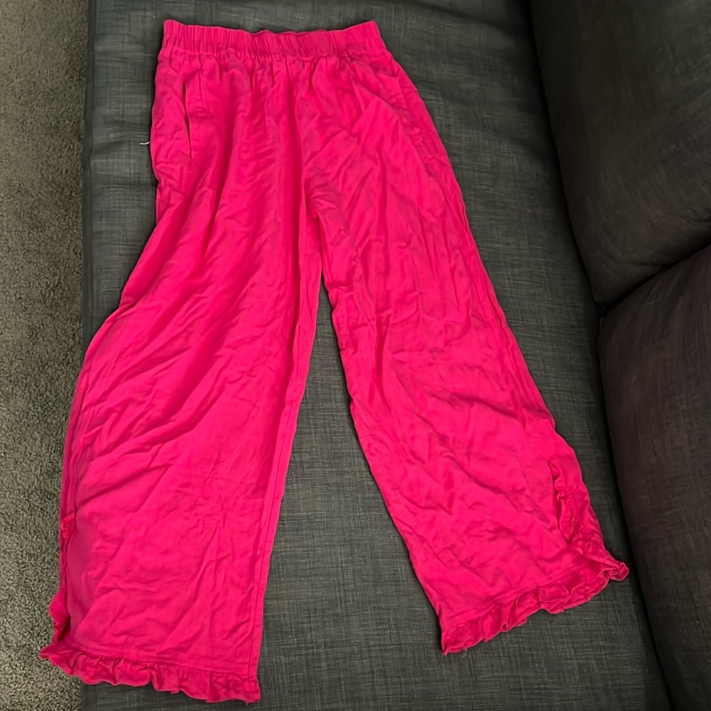 Pink Cotton Pants